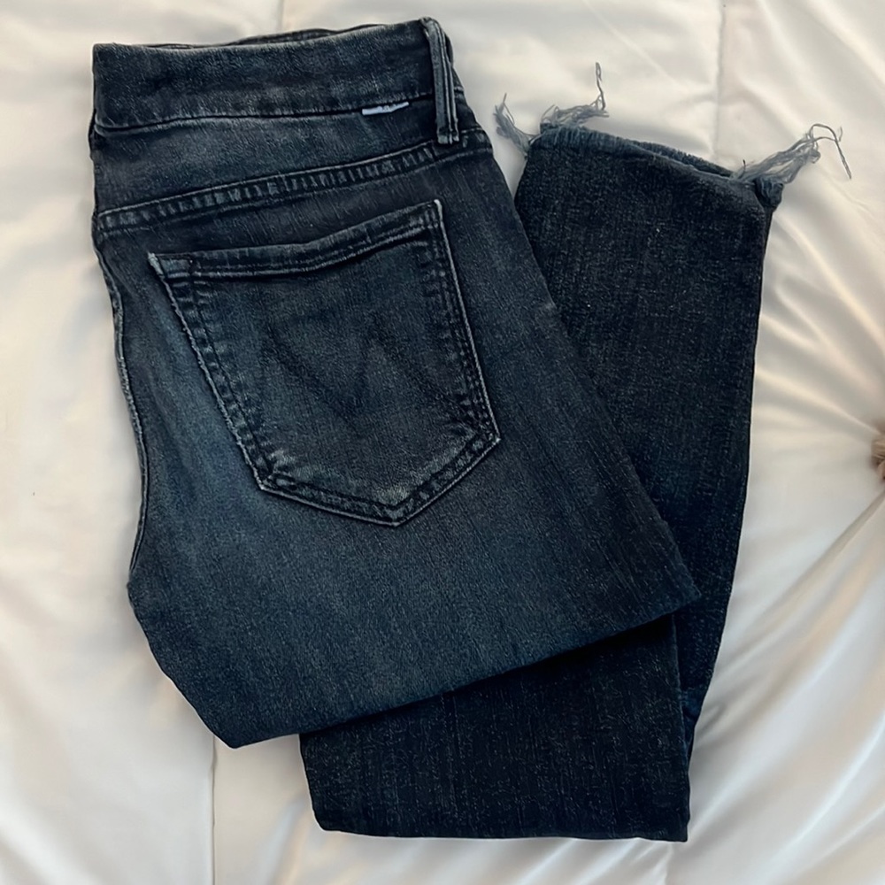 Mother Looker Ankle Fray Jean
